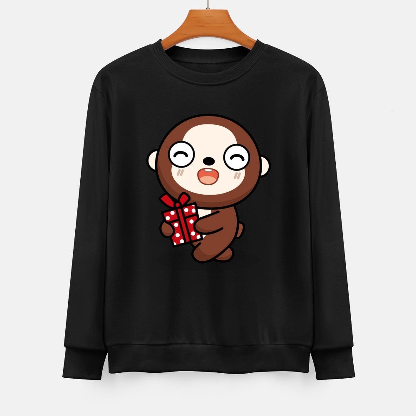 Front Patterned Long Sleeve TopNeat Vibrant Colors